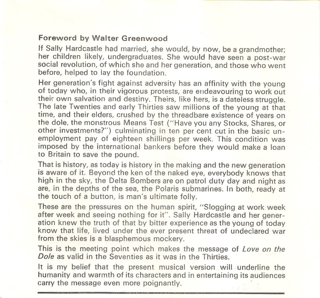 WG Foreword to Nottingham Programme